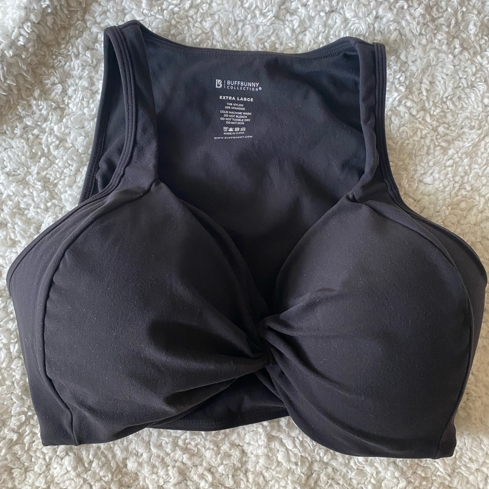 BuffBunny Black Sports Bra